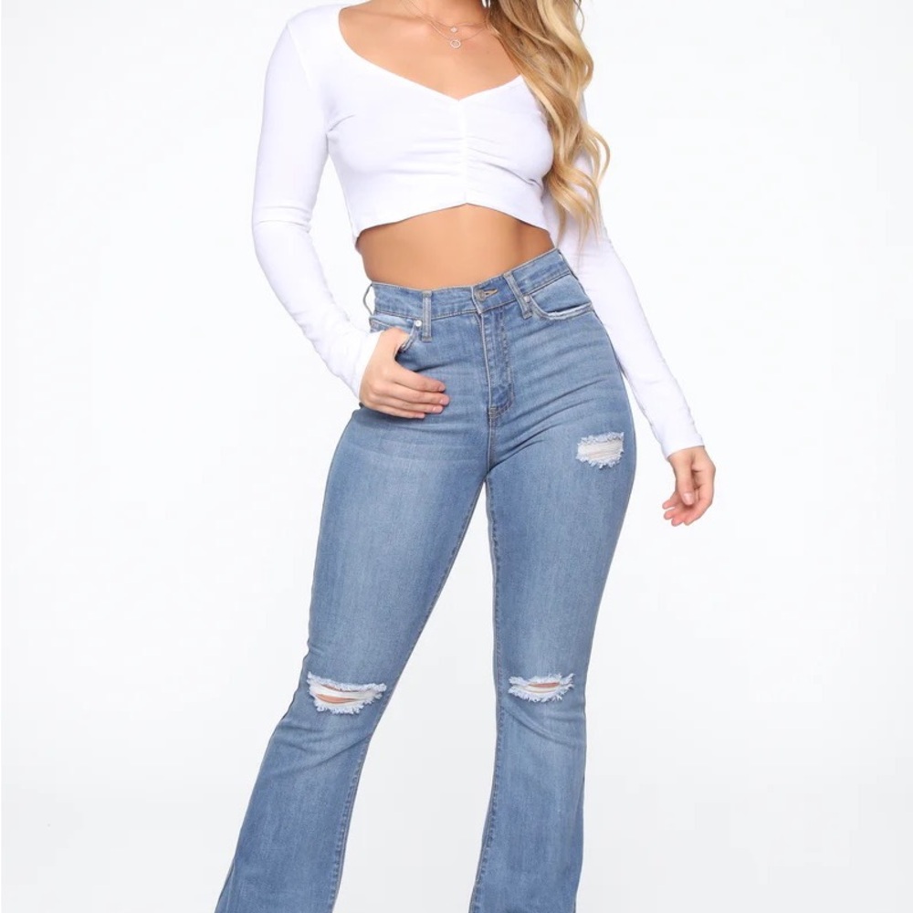 NWT Fashion Nova I’ll be there flare jeans